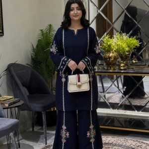 cotton embroydari two peace set